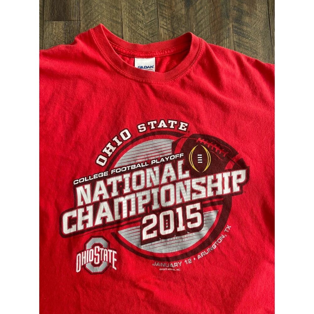 Ohio State Buckeyes Football 2015 NCAA Championship Graphic T-Shirt (Medium) OSU